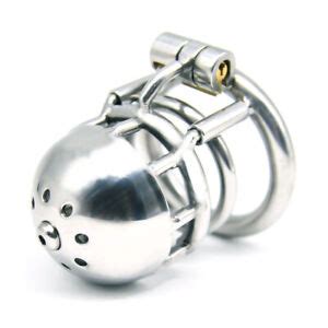 Stainless Steel Male Chastity Device Metal Cage Men Puncture Piercing Hook CC EBay