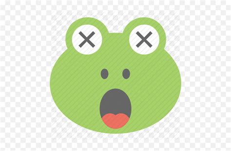 Frog Emoji Frog Face Smiley Icon Frog Face Cartoon8 Emoji Free