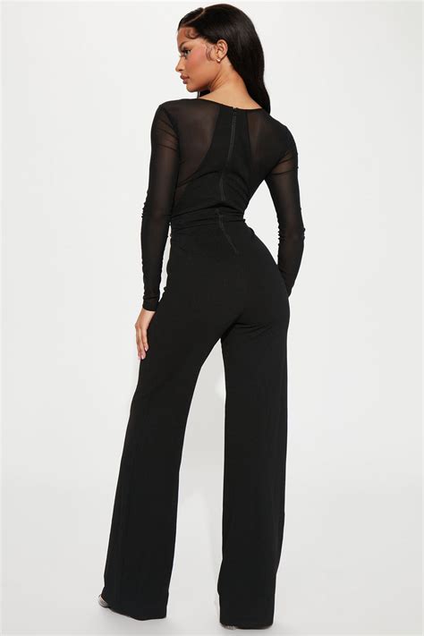 Sophisticated Soiree Jumpsuit Black Fashion Nova Jumpsuits