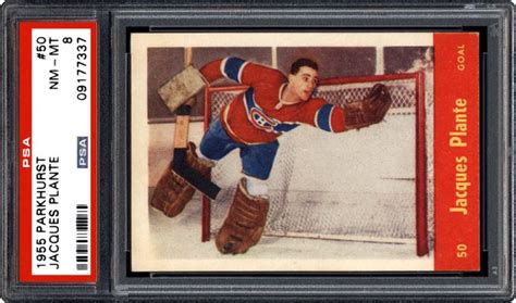 Auction Prices Realized Hockey Cards 1955 Parkhurst Jacques Plante