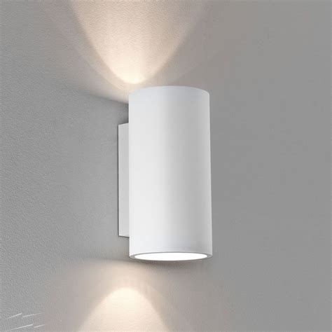 Ax Bologna Plaster Wall Light Using X W Gu Up And Down Cylindrical Fitting