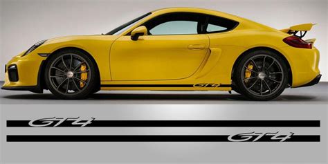 Decal To Fit Cayman Gt4 981 Side Stripe Vinyl Decal Por0257