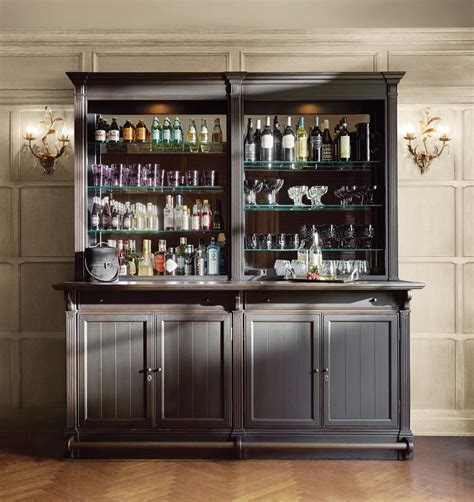 Athens Double Bar Cabinet In Tuxedo Black Dining Room Bar Bars For