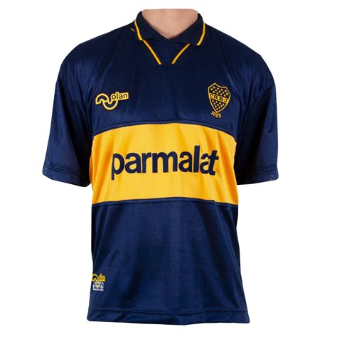 1994 Boca Juniors Retro Home Mens Soccer Jersey Replica Wholesale