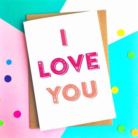 I Love You Greetings Card By Do You Punctuate