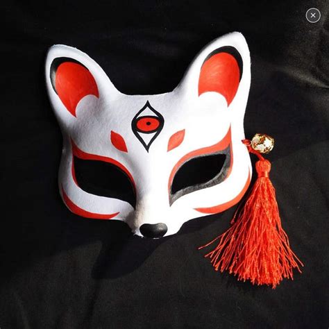 Hand Painted Onmyoji Fox Kitsune Mask Masks