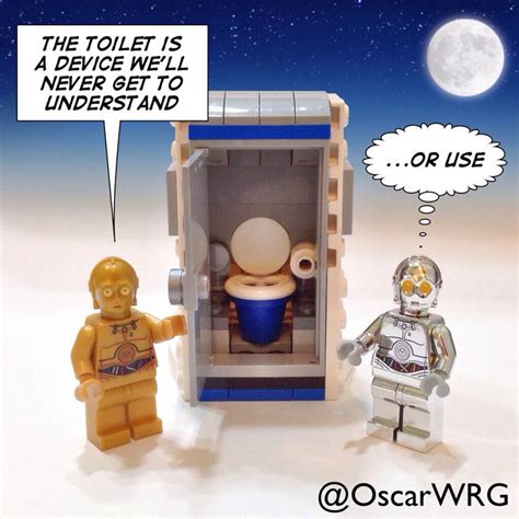LEGO Droidarama C PO TC ProtocolDroid Droid StarWars Toilet
