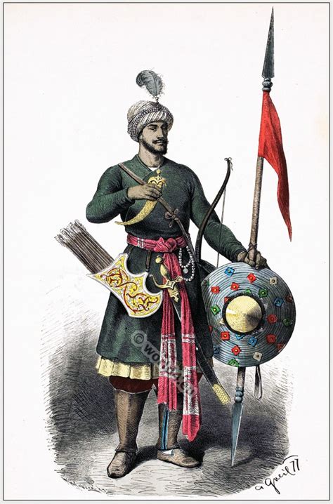 India Hindu Warrior In Armor 15th Century