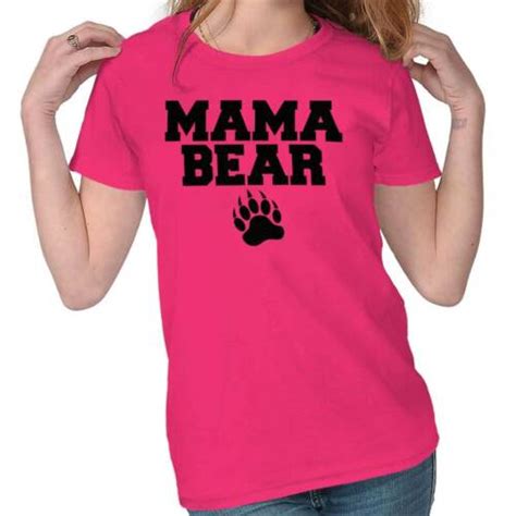 Mama Bear Worlds Greatest Mom Mother Day T Womens Short Sleeve