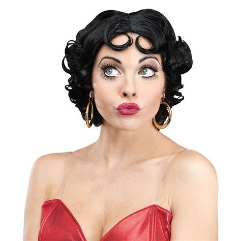Womens Betty Boop Halloween Costume Accessory Wig