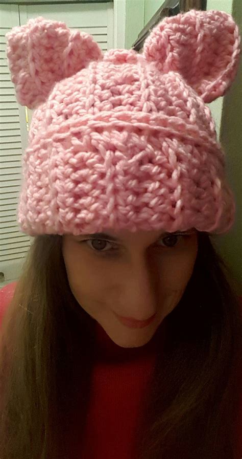 Womens Pussy Hat Light Pink Pussy Hatpussy Hat For Etsy