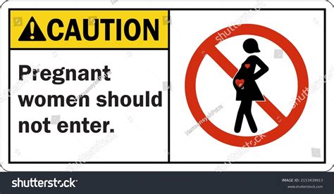 caution sign pregnant women should not stock vector royalty free 2153439913 shutterstock