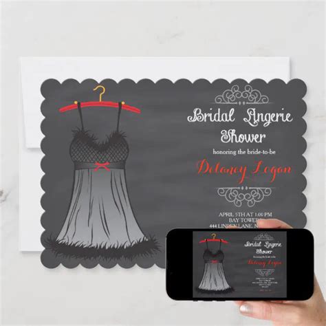 Lingerie Bridal Shower Invitations Zazzle