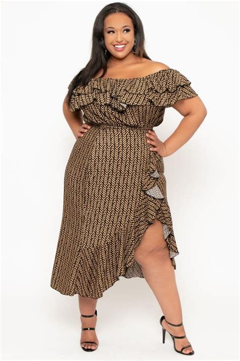 3affordable Plus Size Brown Dresses Trending Now