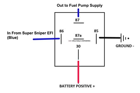 Electric Fuel Pump Relay Wiring Diagram