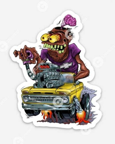 classic chevy truck magnet ratfink style chevrolet hot rod rat fink car show ebay