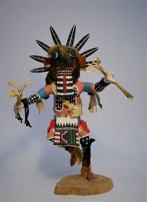 210728 22 Hopi Kachina Katsina Doll 19h Pachavu Hú Kachina Or