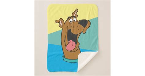 Scooby Doo Tongue Out Sherpa Blanket Zazzle