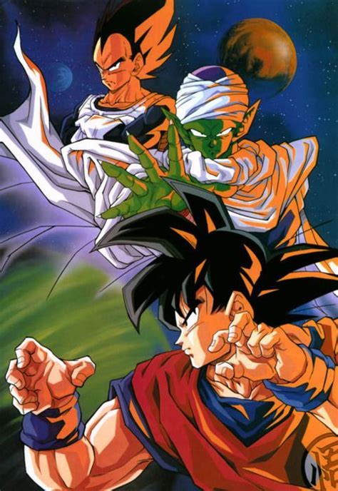 Vegeta Piccolo And Goku More Dragon Ball Z Dragon Ball Super Goku Dragon Ball Artwork Goku