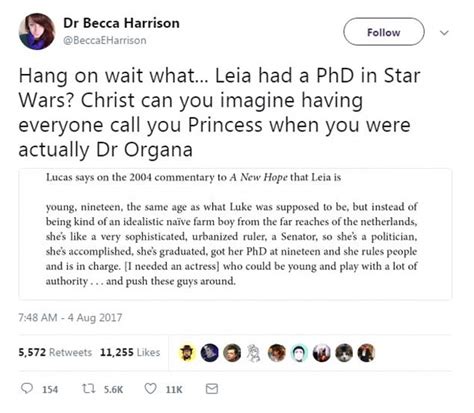 Princess Leia Earned Her Phd At Age 19 Says George Lucas Daily Mail
