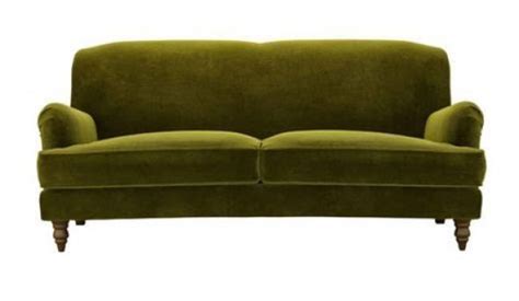 Color On Trend Deep Mossy Olive Green Traditional Sofa