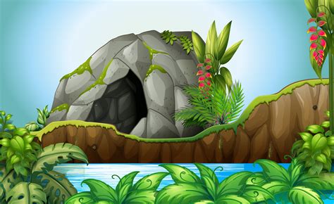 Cave In The Nature 432462 Vector Art At Vecteezy