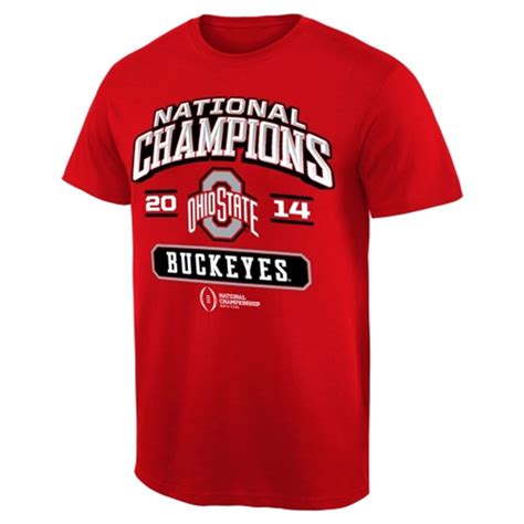 A Red T Shirt With The Words National Champs On It