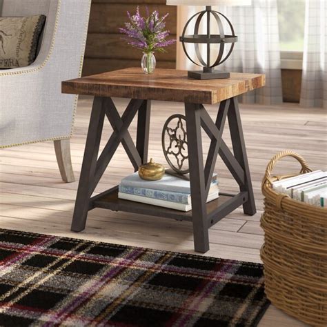Changing tables aren't just great for changing diapers, they also make bathing much easier. Laurel Foundry Modern Farmhouse Isakson Trestle End Table ...