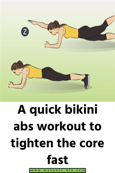 A Quick Bikini Abs Workout To Tighten The Core Fast Bikini Abs Workout Abs Workout Bikini Abs