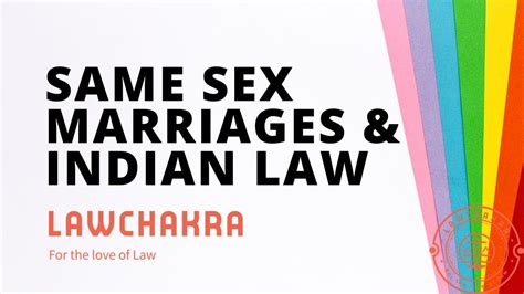 Legal Recognition Of Same Sex Marriages In India Youtube