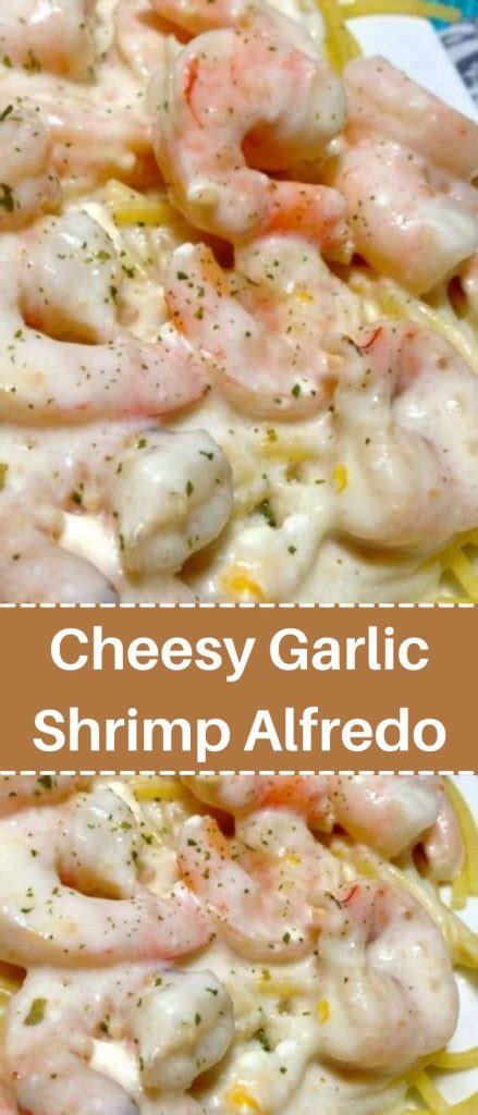 Cheesy Garlic Shrimp Alfredo Efilres