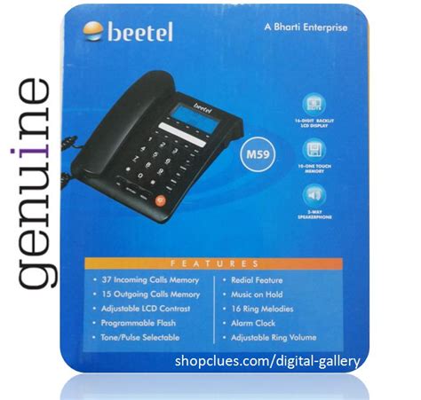 Buy Beetel M59 Landline Telephone Instrument For Bsnl Airtel Mtnl Tata