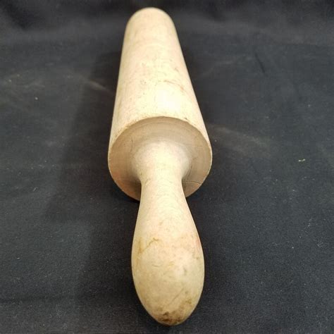 Large Solid Wooden Rolling Pin Unpainted Handles 19 14 Etsy