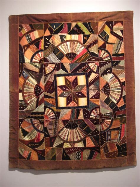 Selvage Blog Two Crazy Quilts At The American Folk Art Museum