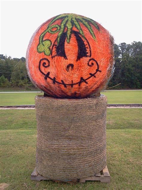 Painted Hay Bale At Hill Ridge Farms By Cyndi Mcknight 2012 Hay Bale