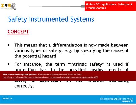 Distributed Control Systems Dcs Safety Instrumented Systems Sis