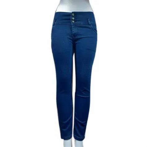 Slim Plain Ladies Blue Denim Jeans Waist Size 28 To 32 At Rs 250piece In Delhi