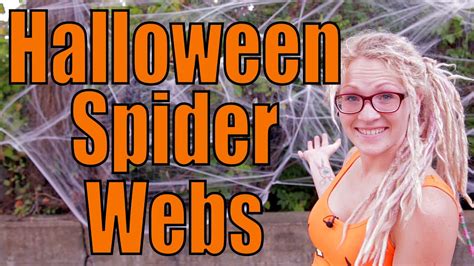 I spent less than $3 :) you'll need: How To Put Up Halloween Spider Web Decorations - YouTube