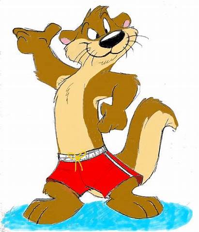 Otter Swim Trunks Kipper Deviantart Mascot Clipart