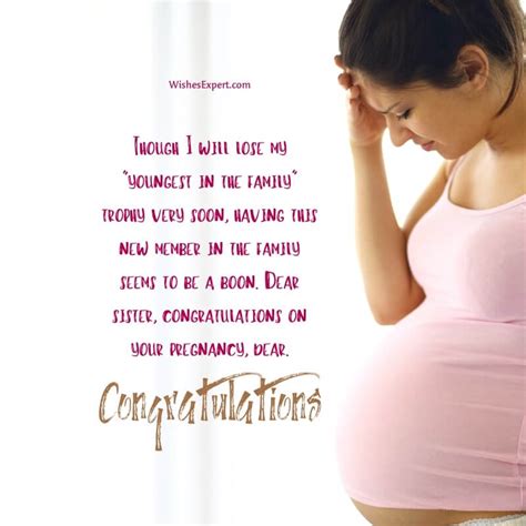 20 Amazing Pregnancy Wishes For Sister