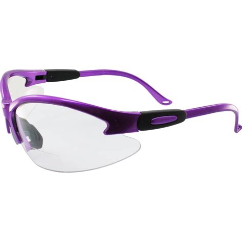 Birdz Eyewear Flamingo Womens Work Safety Glasses Bifocals Readers Purple Frame 20