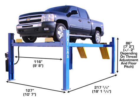 Atlas 414 14000 Lbs Commercial Grade 4 Post Lift Expert Automotive