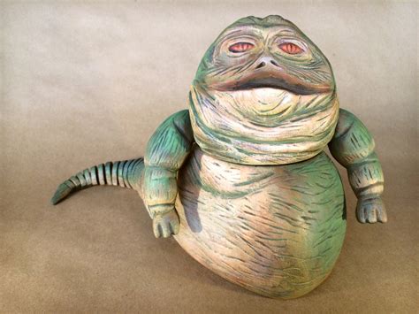 Jabba The Hutt And Salacious B Crumb Hand Carved Wooden Etsy