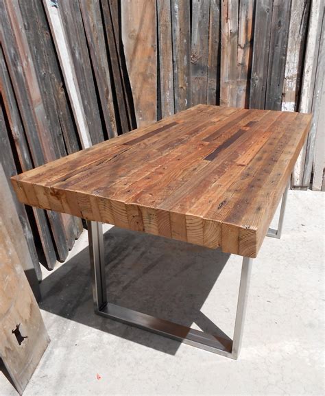 Dining Table Custom Outdoor Indoor Rustic Industrial Reclaimed Wood