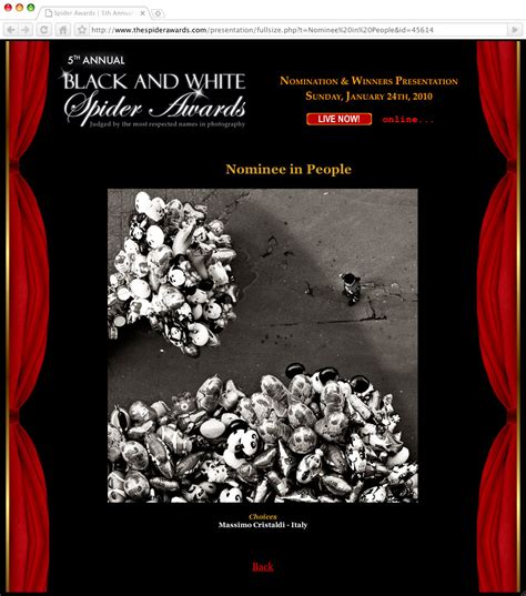 Black And White Spider Awards 2009 Massimo Cristaldi