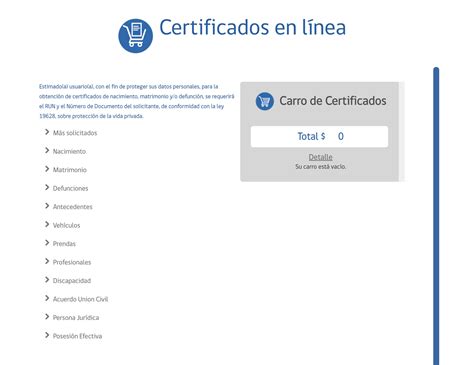 Registro Civil 11 certificados que puedes sacar en línea trabajemos cl