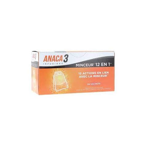 Anaca 3 Infusion Minceur 2en1 24 Sachets Pharmacie En Ligne
