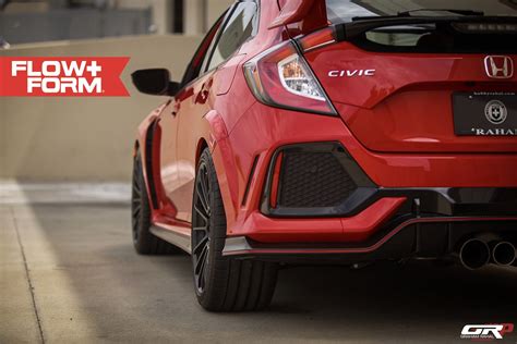 Red 2018 Civic Type R Looks Complete On Hre Wheels Autoevolution