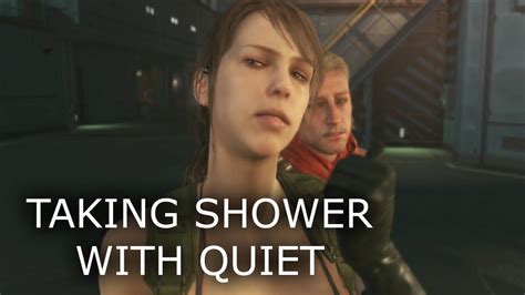 Metal Gear Solid V The Phantom Pain Taking Shower With Quiet Youtube