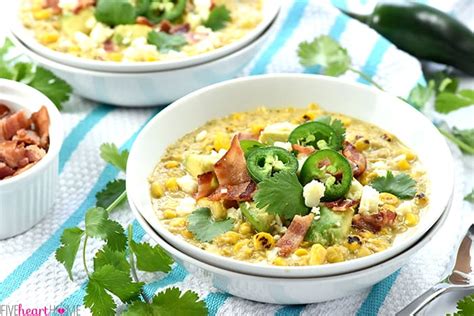Slow Cooker Mexican Street Corn Chowder • Fivehearthome
